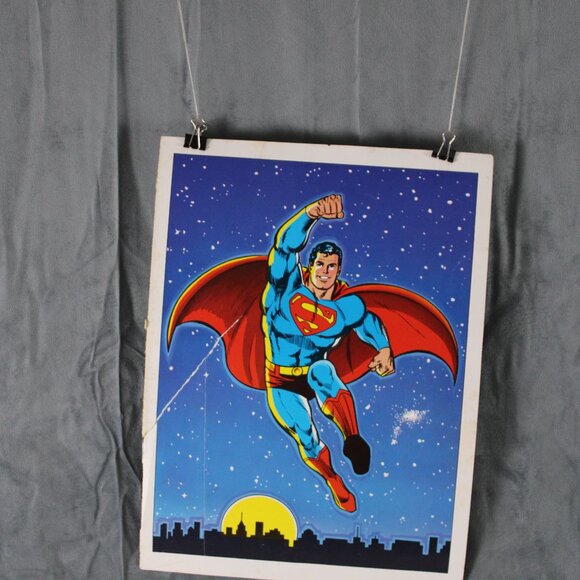 Vintage DC Poster - 1977 Parade Cover Image 1978 DC Poster Book - Paper Poster - Picture 1 of 5